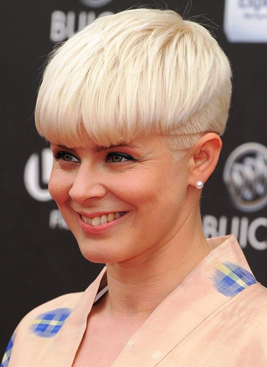 15 Stylish Stylish Hair Shape: Light blond pixie