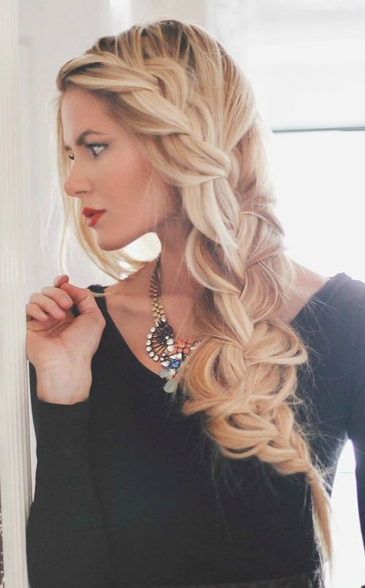 Loose hairstyles for long hair