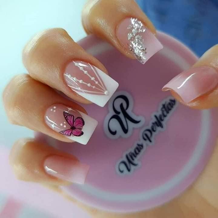 +50 MANICURE FOR GIRLS ▷ Beautiful Square Tip Designs 💅🖤