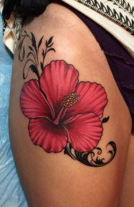 floral tattoo