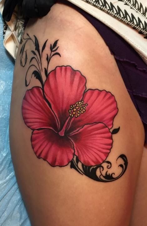 floral tattoo