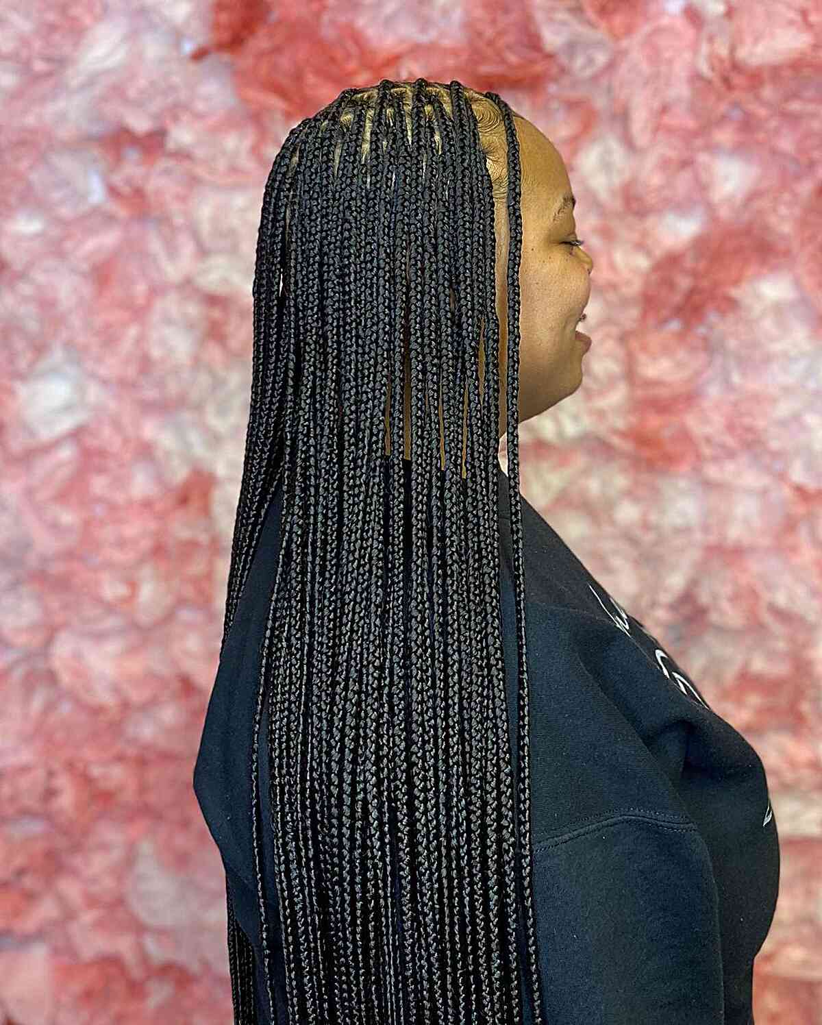 Small knots -free braids