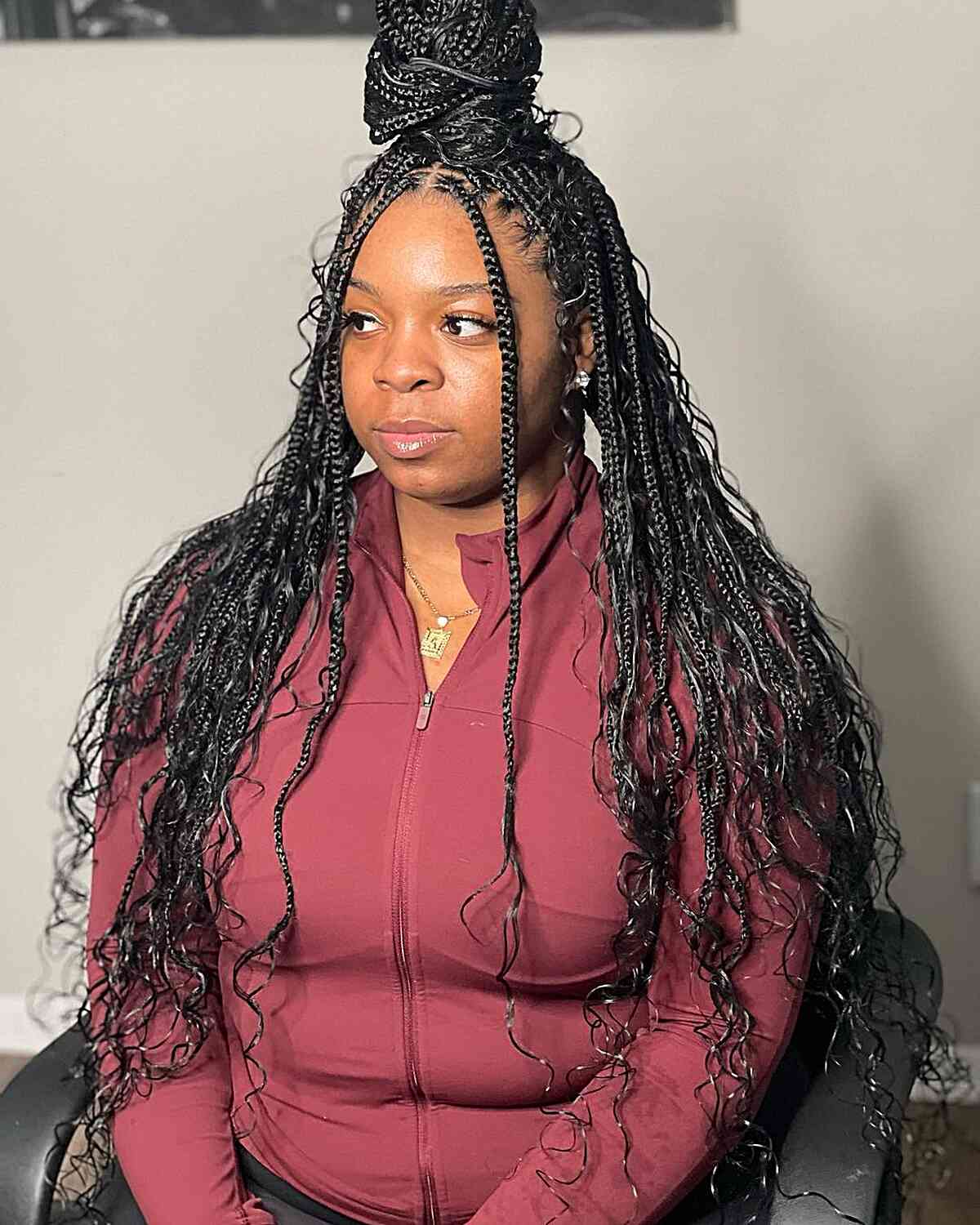 Small box braids without a bohemian knot with a higher cake