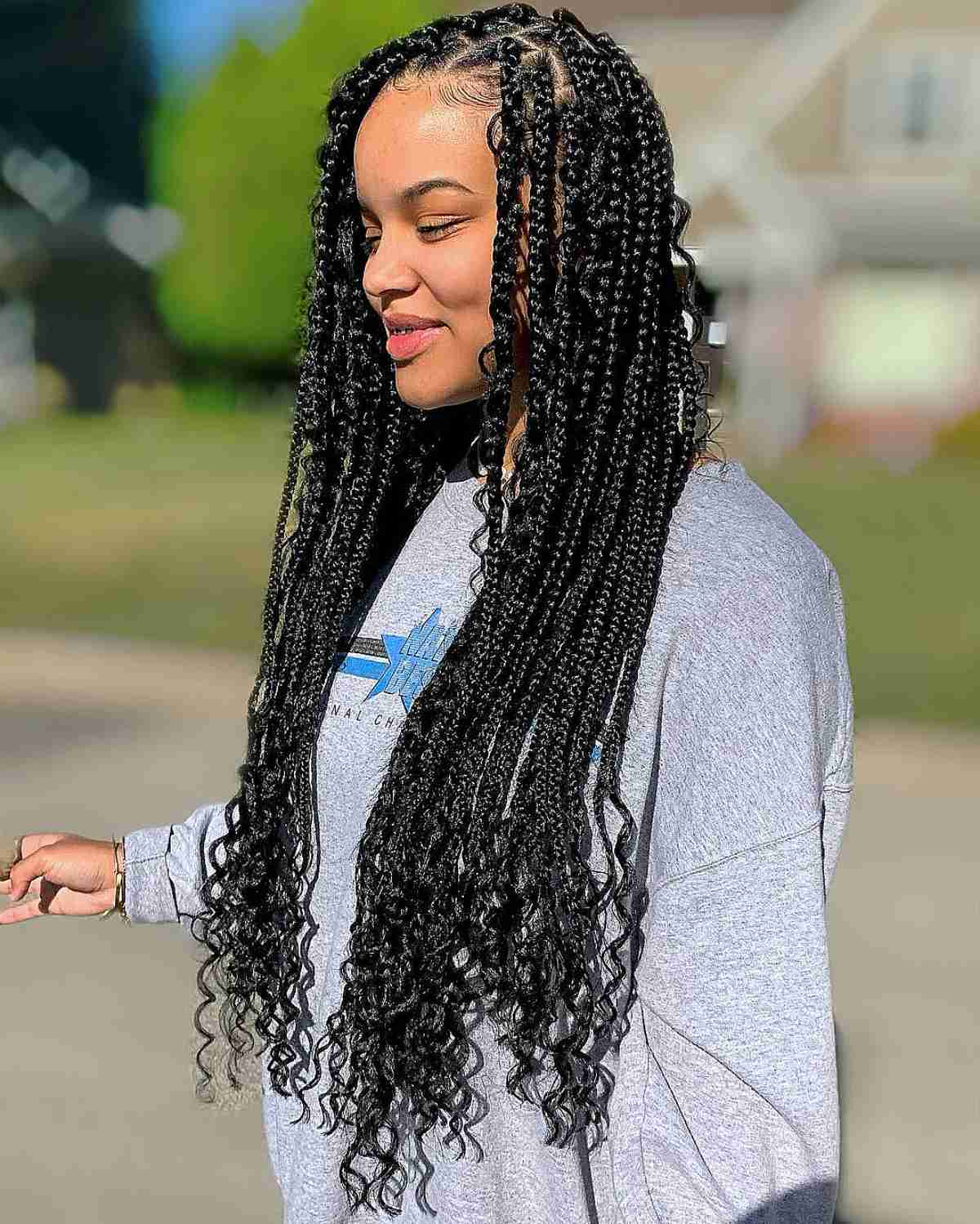 Bohoo braids long long without knot
