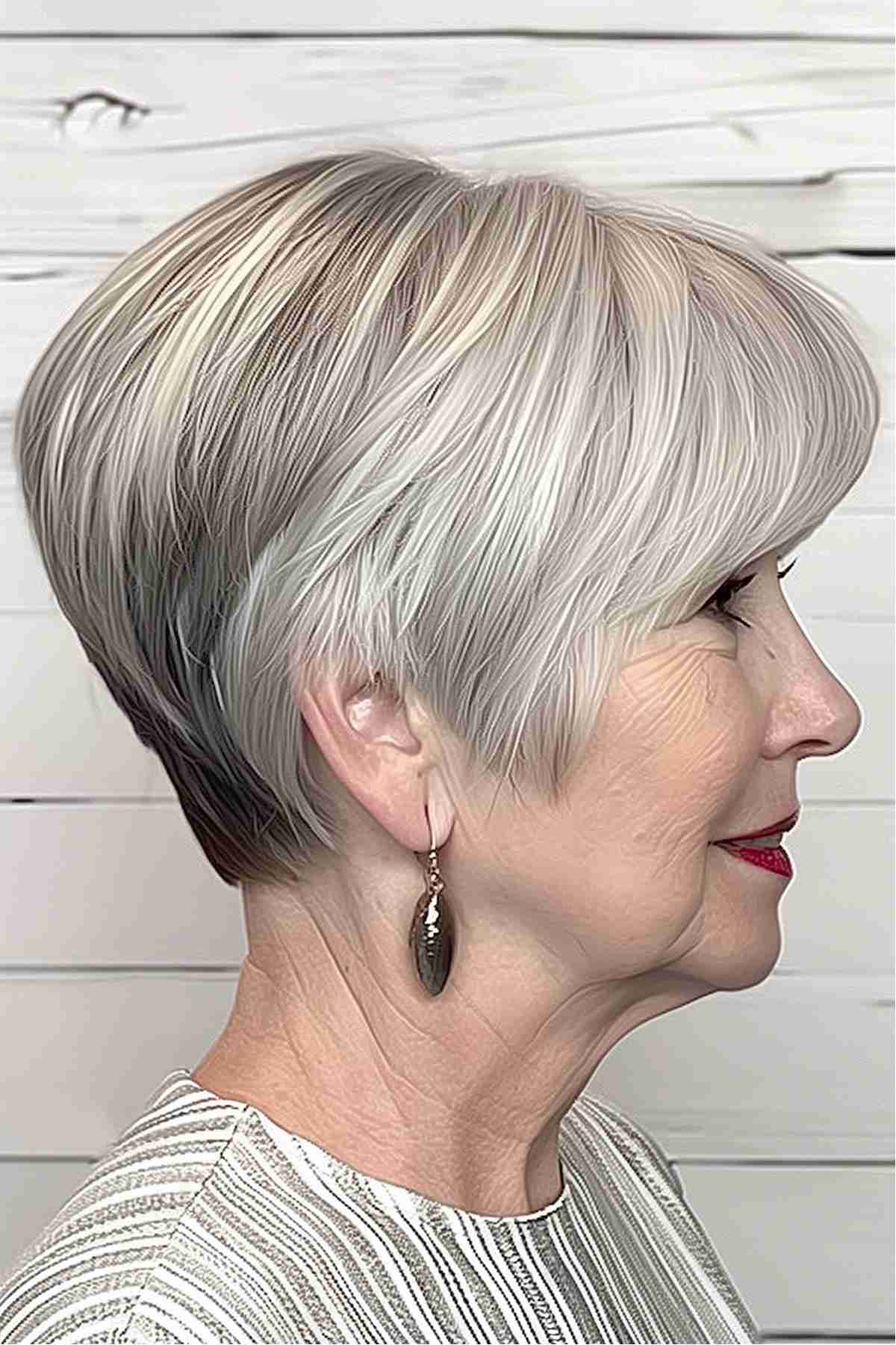 Very Short Pixie Bob for Ladies Over Sixty