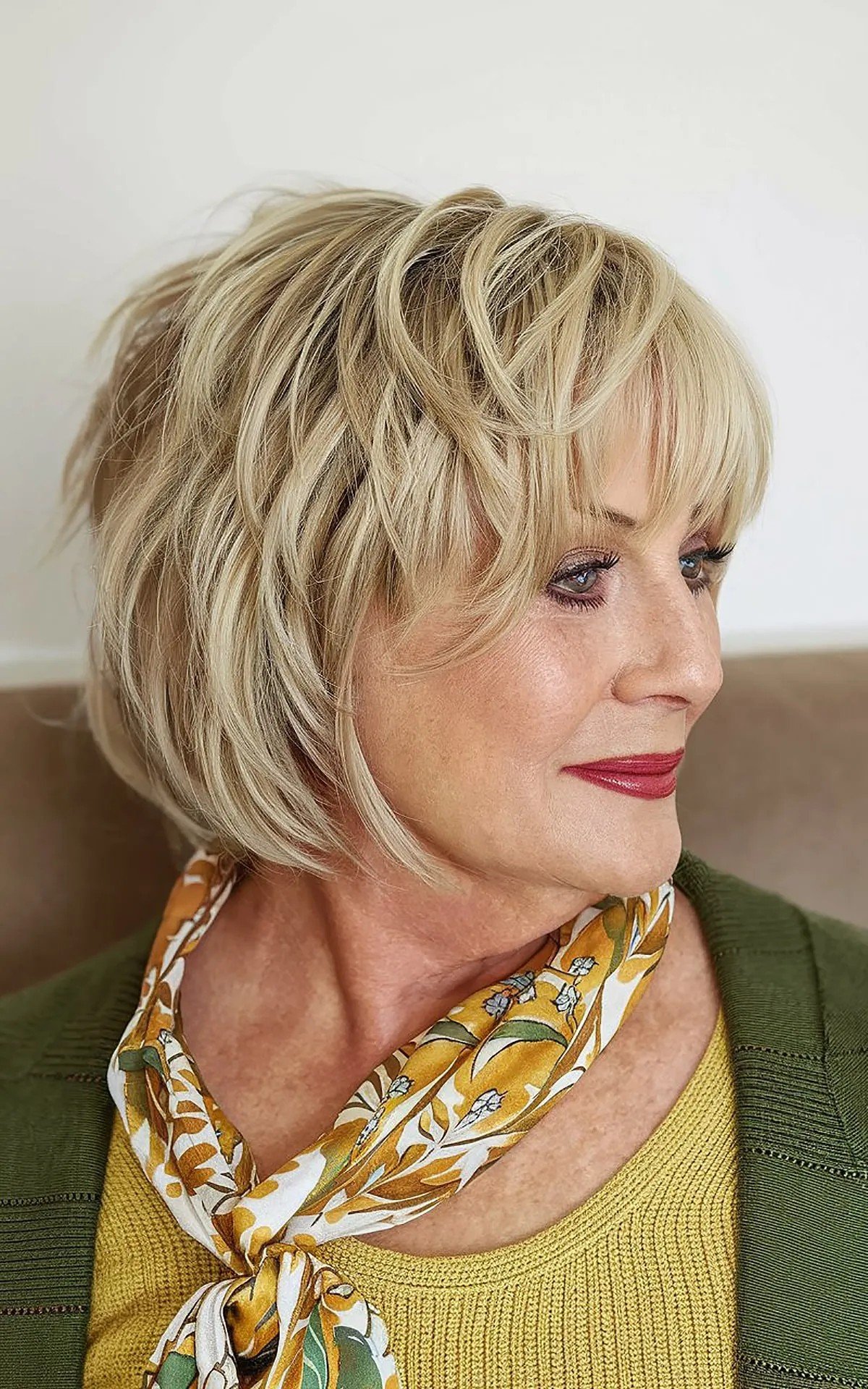 Wash-and-Wear Bob with Bangs