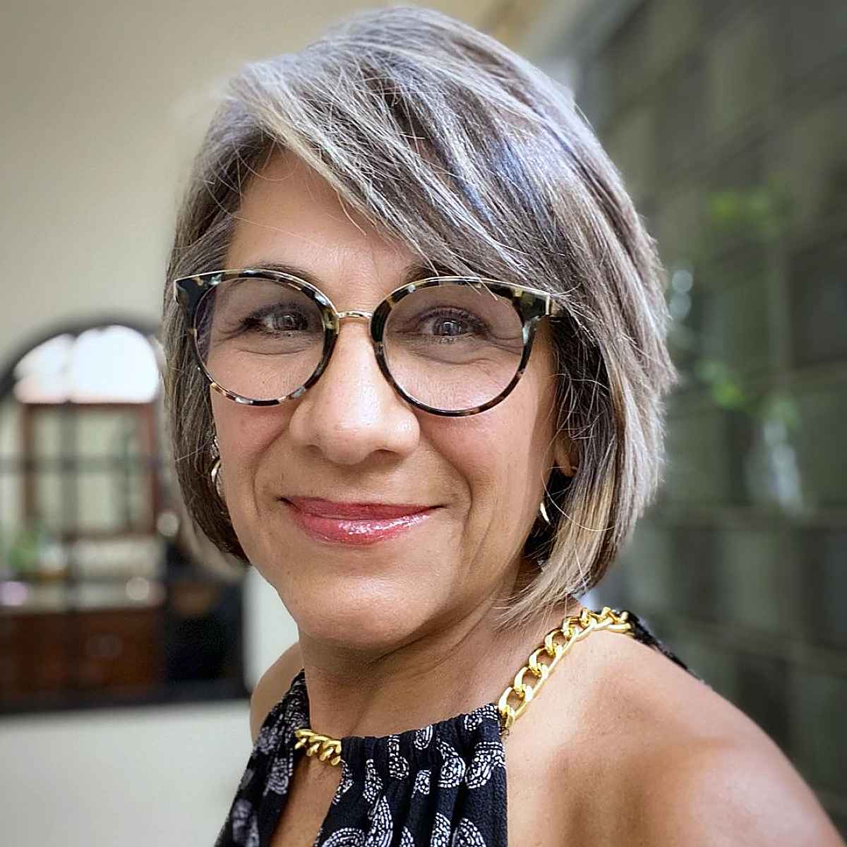 Helen Mirren-Inspired Bob for a woman over 60