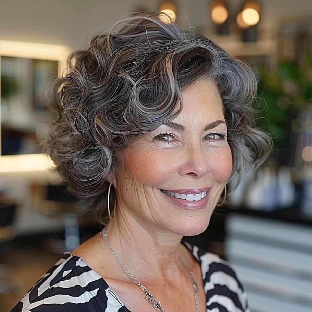 Short Bob for Coarse Hair for Women Passed 60