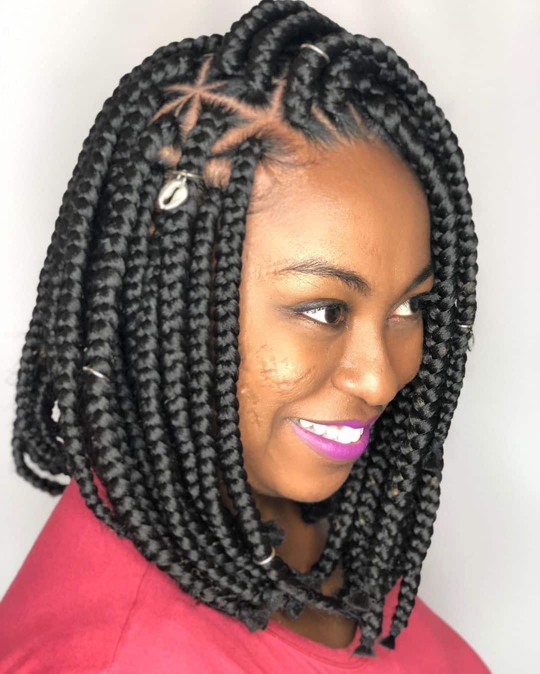 Crochet box triangle braids