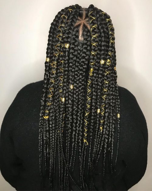 Triangle Fund braids with a chain