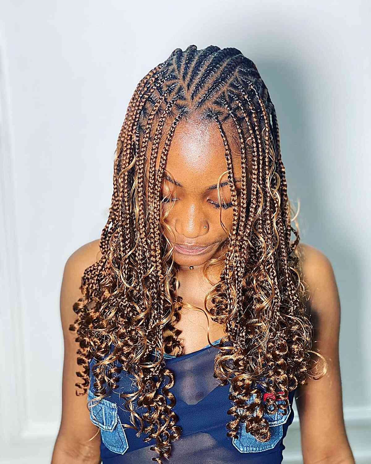 Medium-Length Micro Tribal Braids
