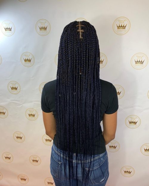 Fashionable micro box braids