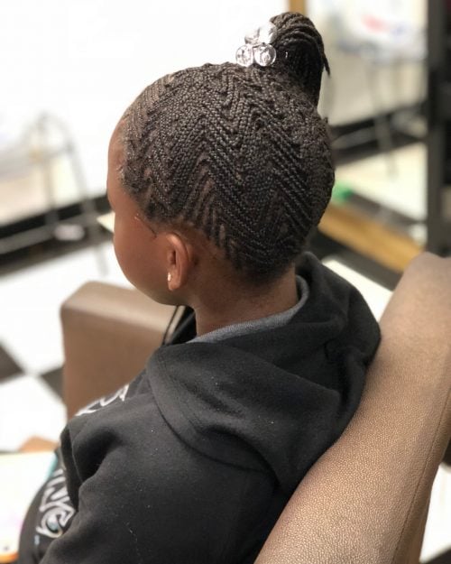 Zig Zag Ghana Braids