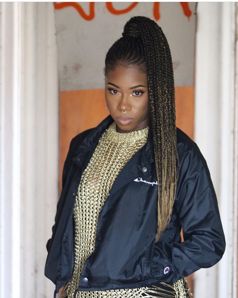 Ghana braids with ombre hair