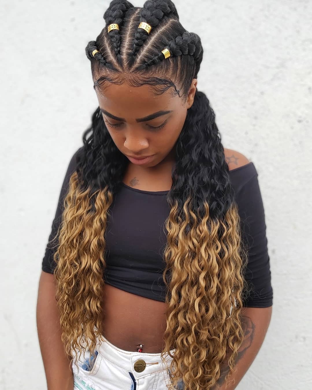 Ghana braids are bold and hidden