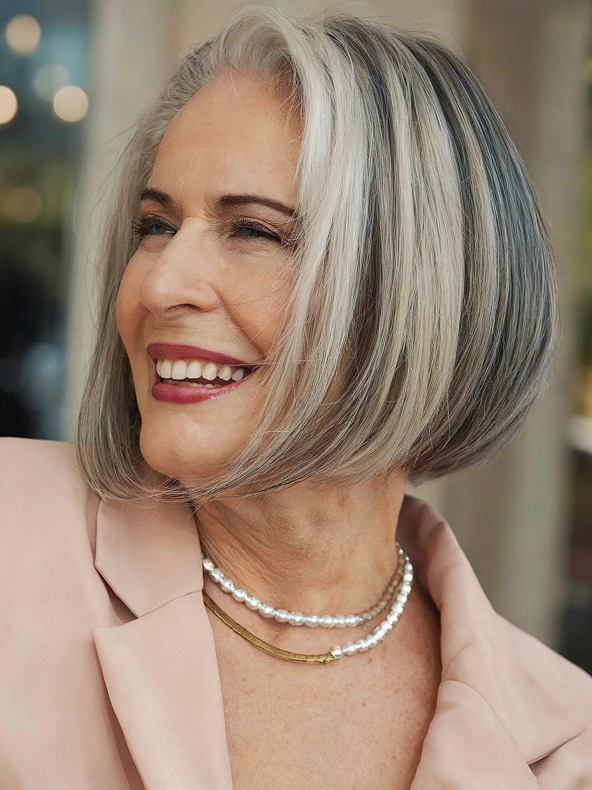 Timeless Short Bob for 60-Year-Olds
