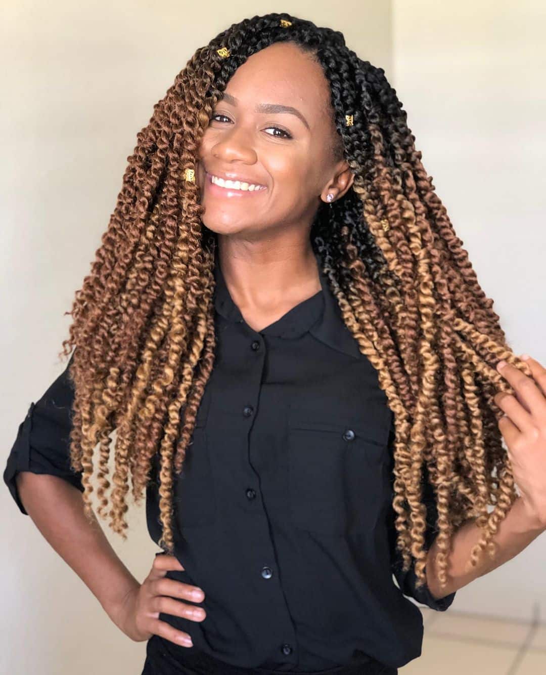 Superb blonde twist braids for black women
