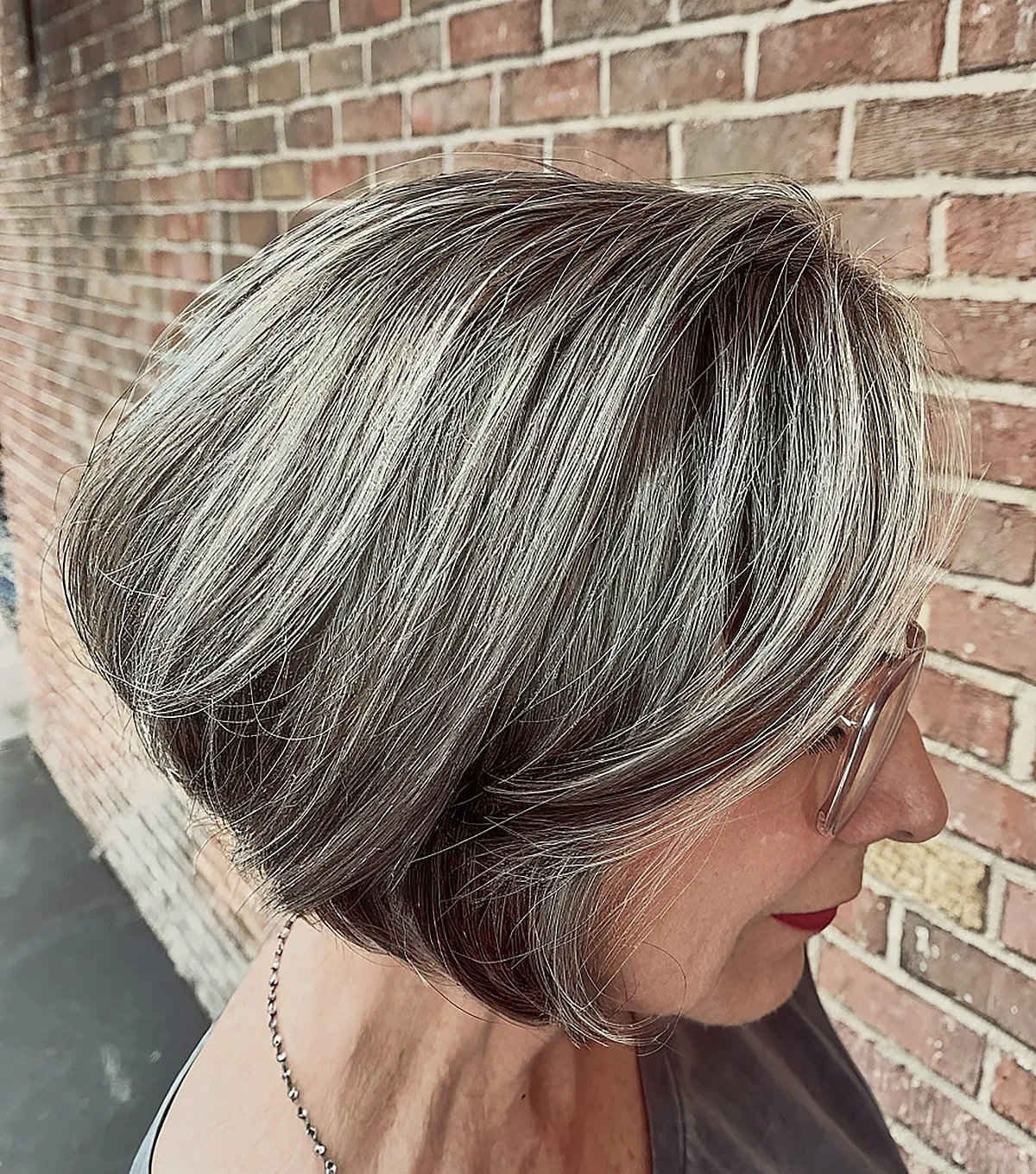 Low-Maintenance Bob with Layers for Ladies Passed Sixty