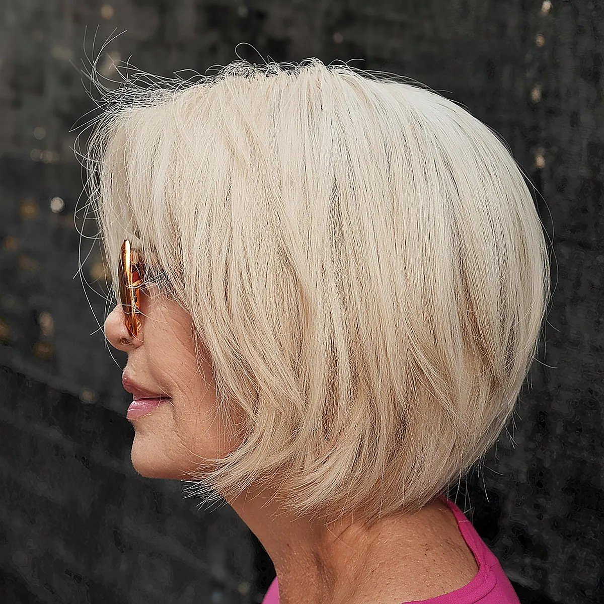 Layered Bobbed Hair for Women Over Sixty
