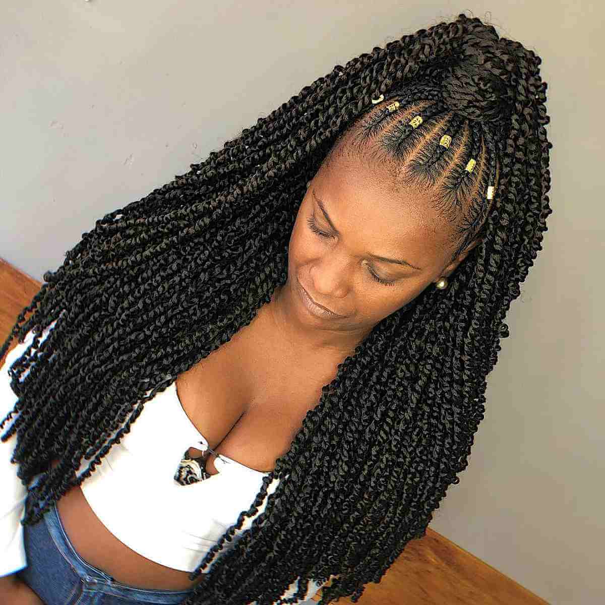 Very long crochet braids for black women