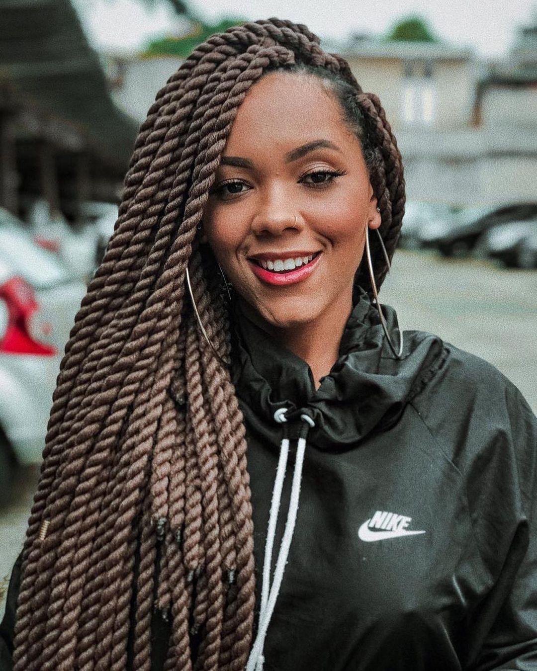 The famous long crochet braids