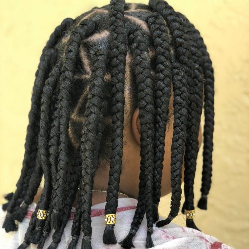Medium box braids