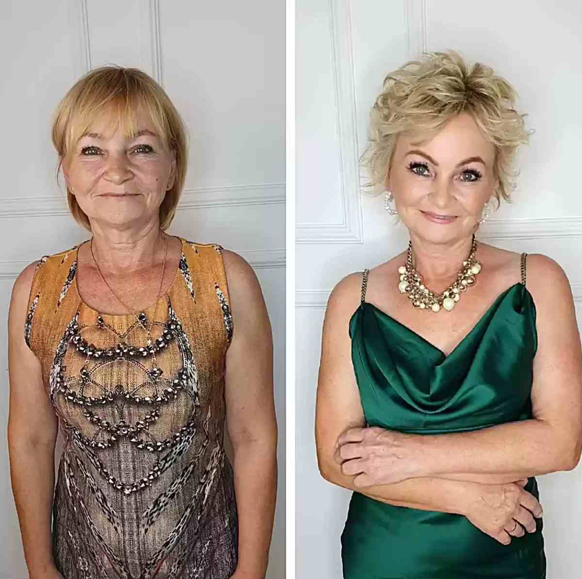 Sassy Side Parted Platinum Bob Cut for 60-year-olds with Fine Hair