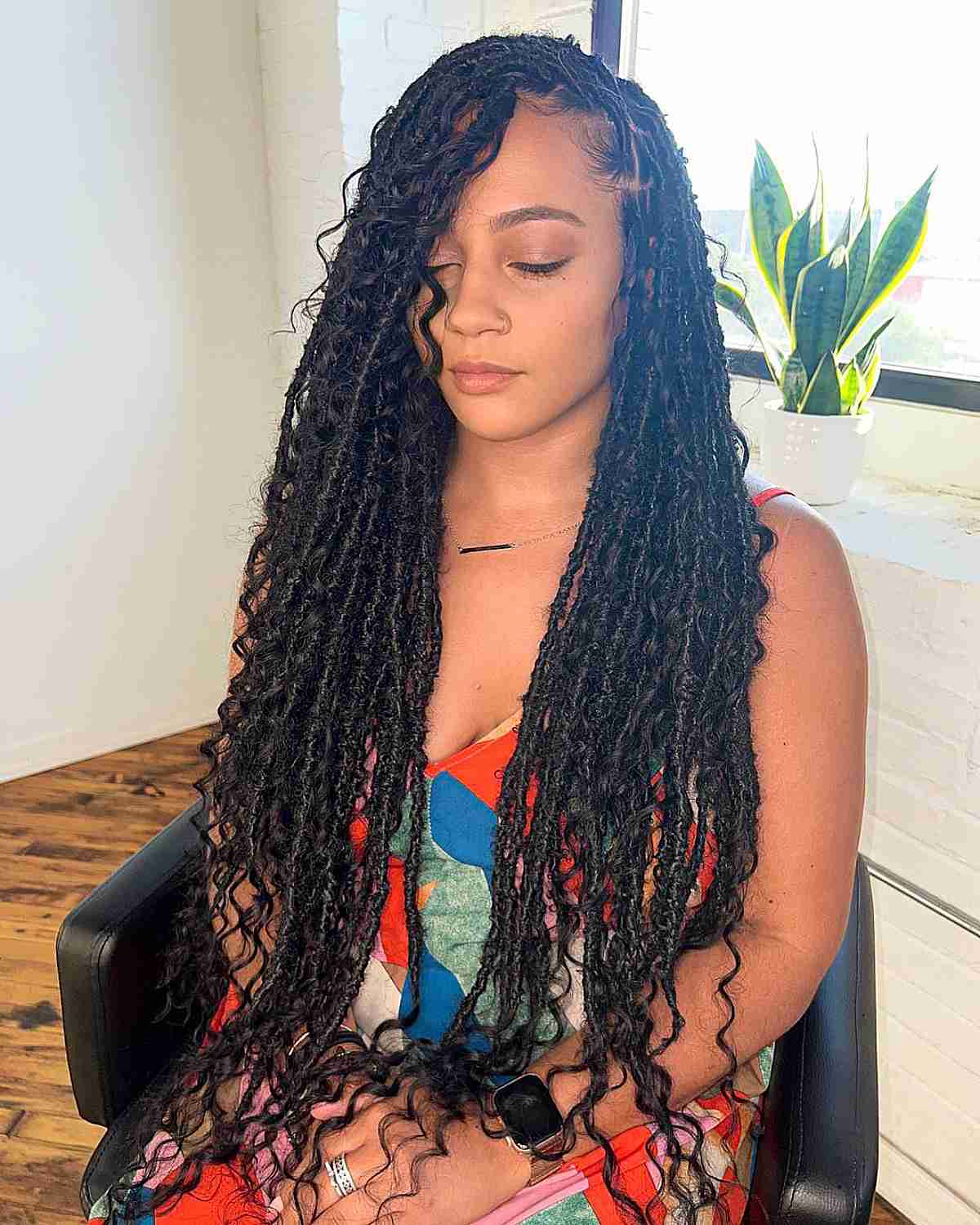Curly Goddess Faux Locs