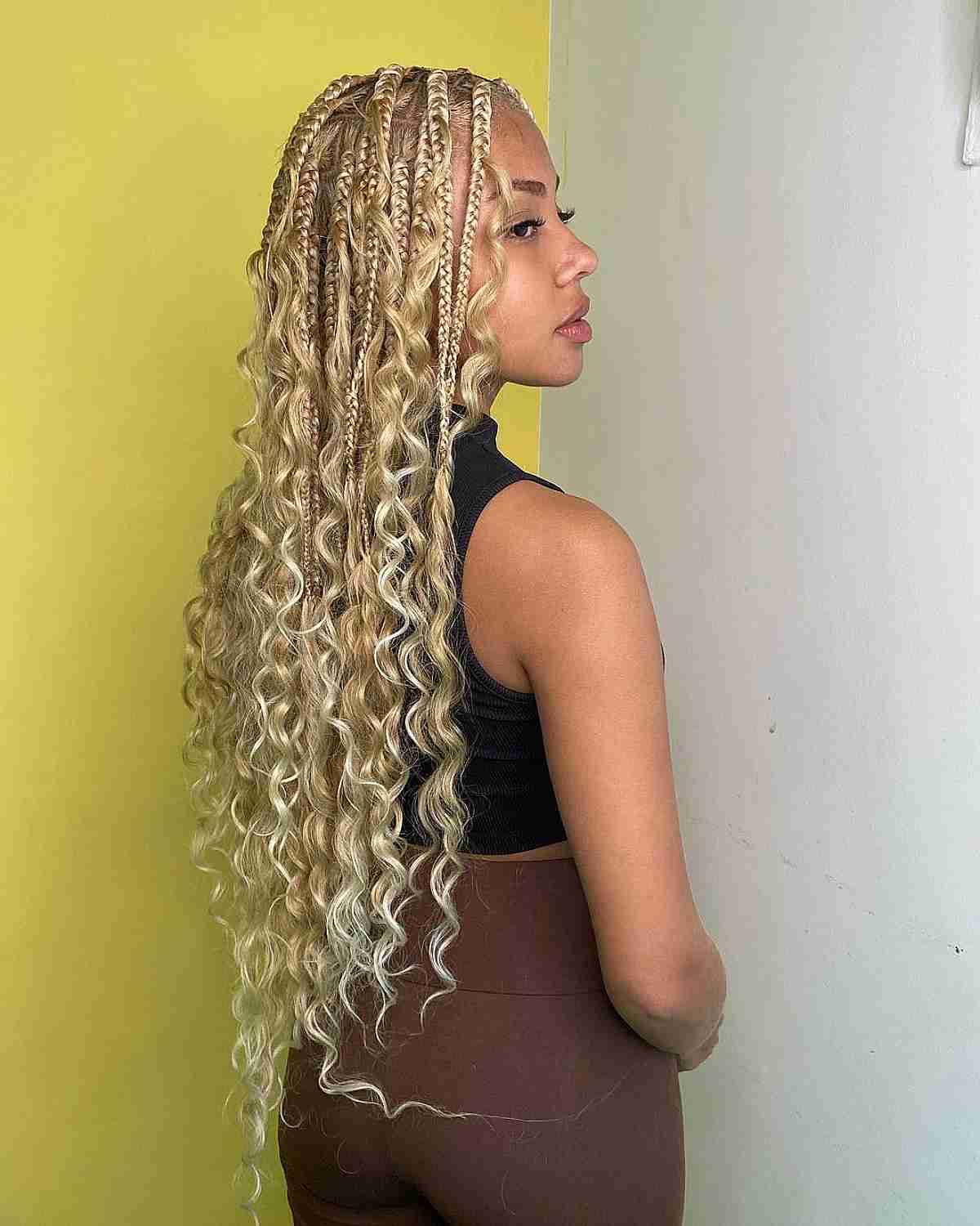 Super Long Gypsy Goddess Braids on Blonde Hair