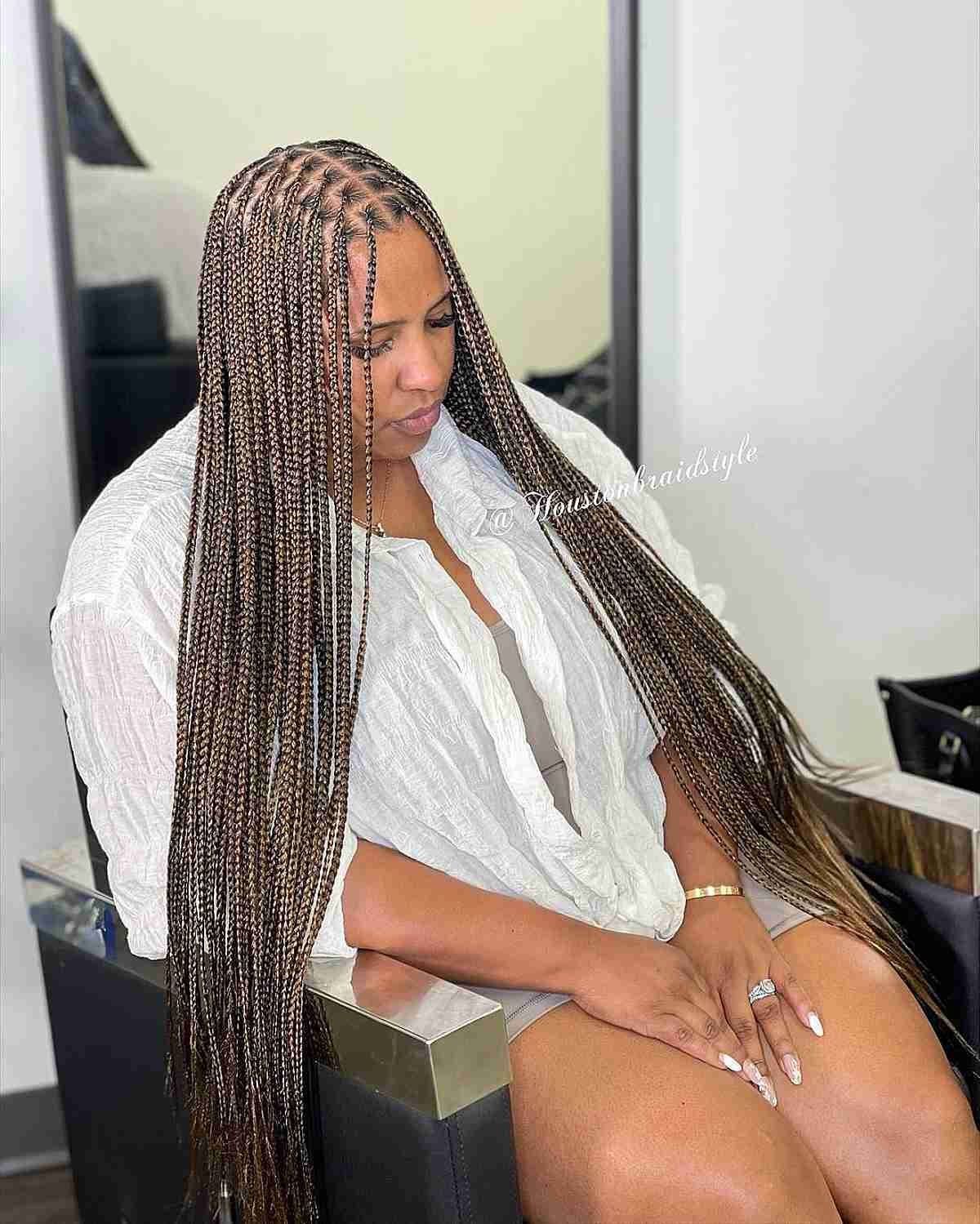 No-Fuss Knotless Goddess Box Braids
