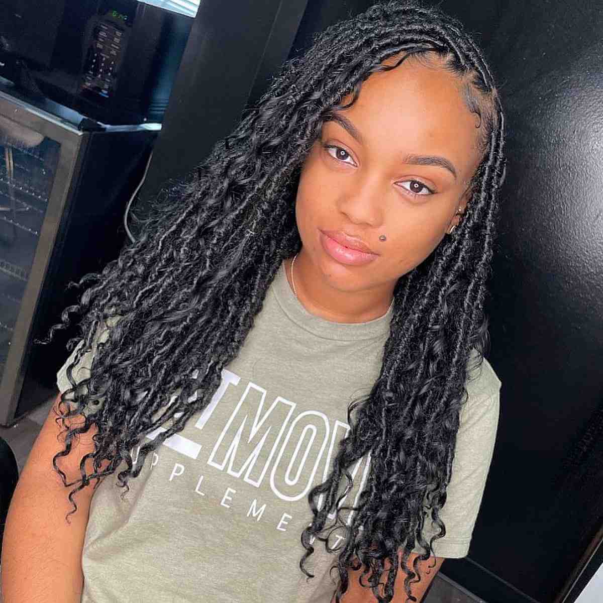 Messy Boho Goddess Braids