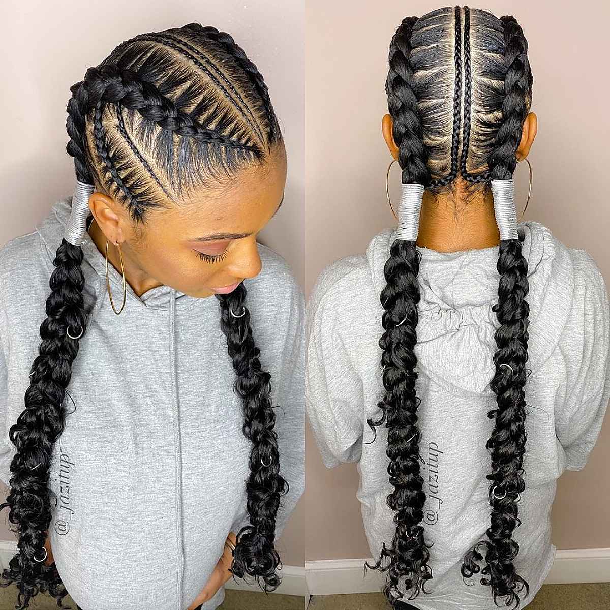 Goddess french braids