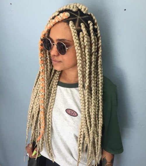 Jumbo Blonde Blonde with black roots