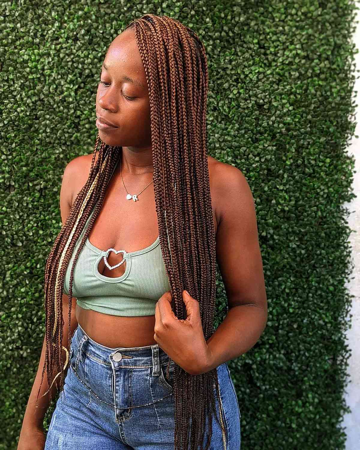 Long Knotless Box Braids