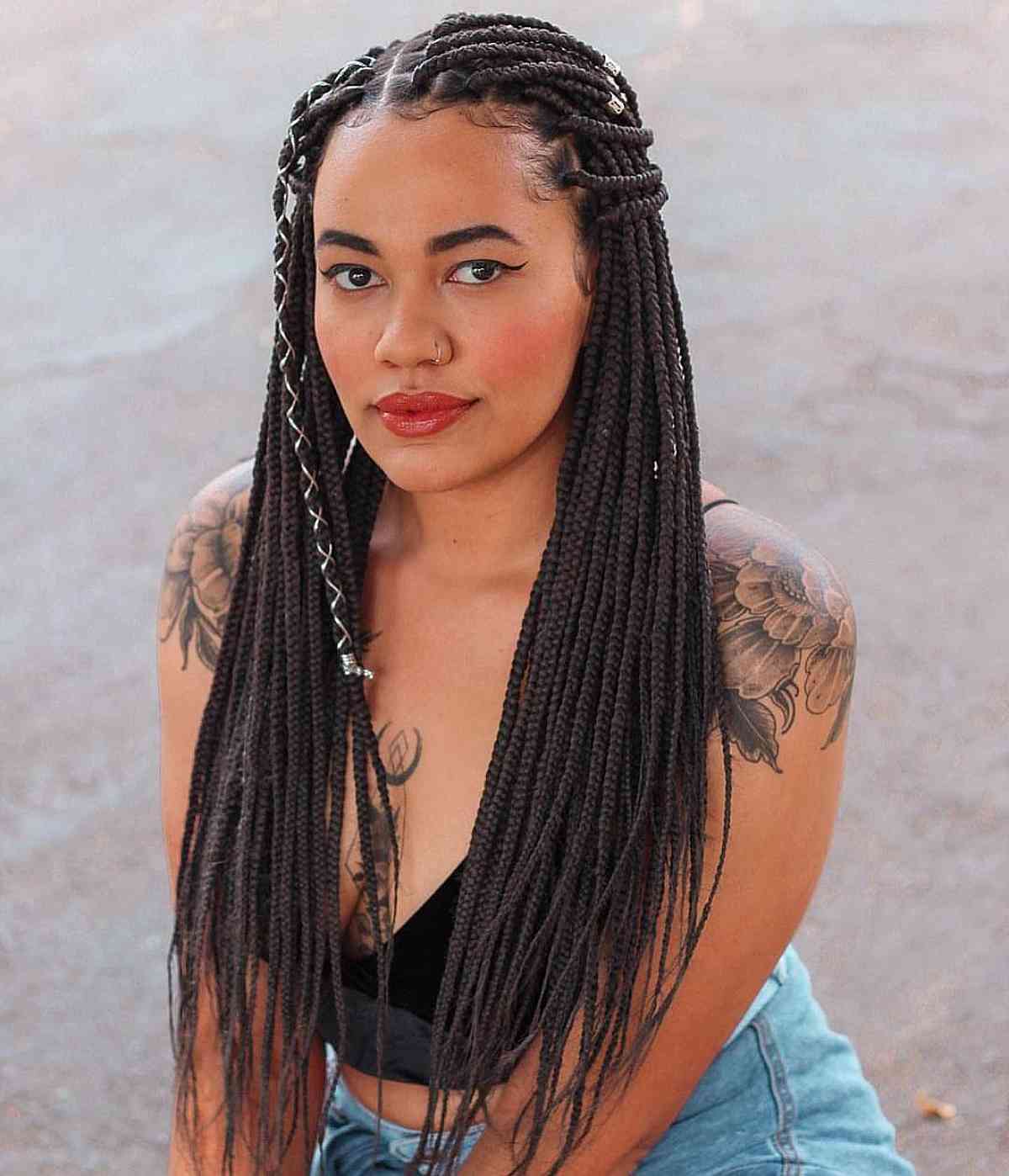 Stunning Long Box Braided Hair
