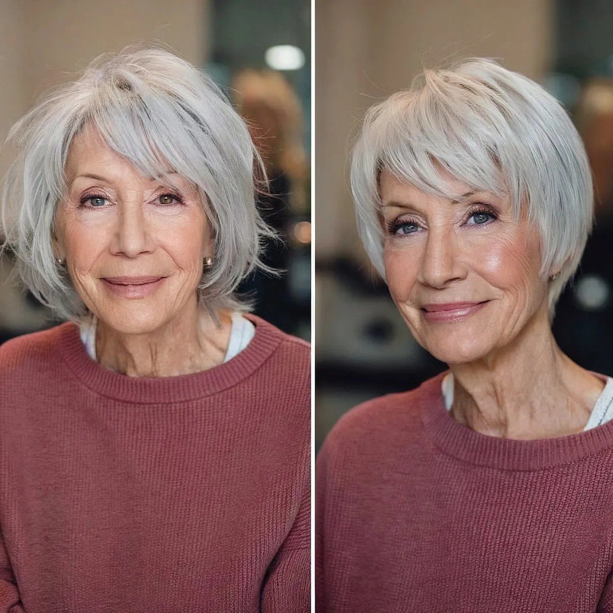Chic Pixie Bob Makeover for 60-Year-Olds