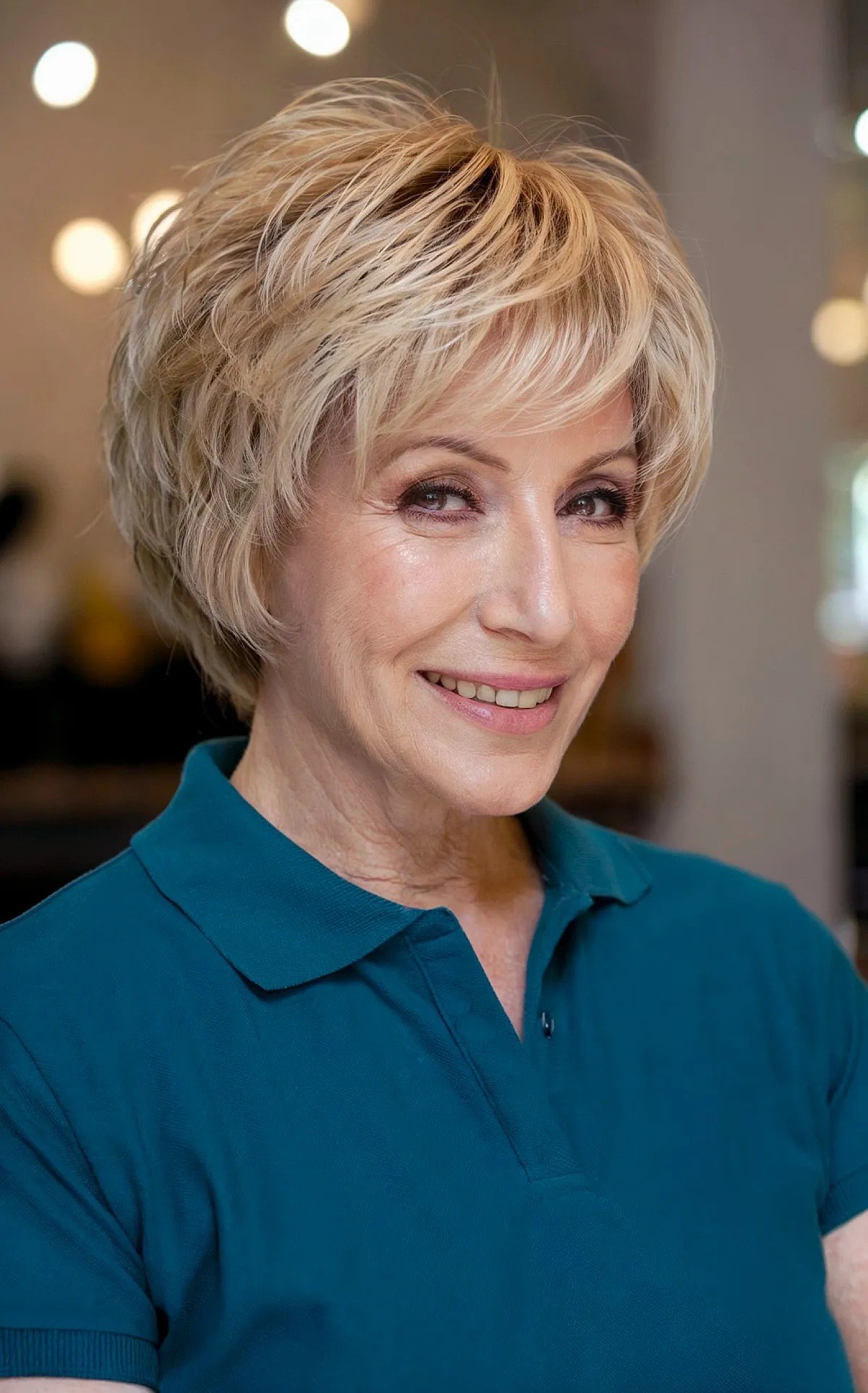 Bixie with Feathered Layers for Fine Hair