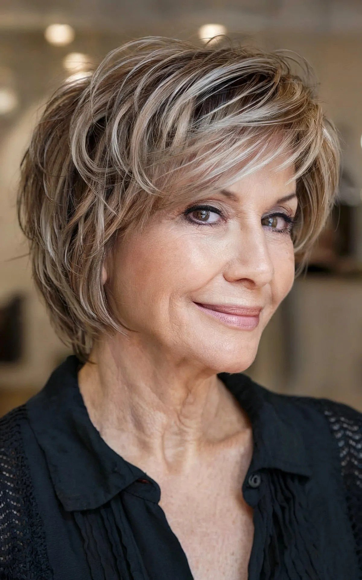Piece-y Layers on Pixie Bobbed Hair