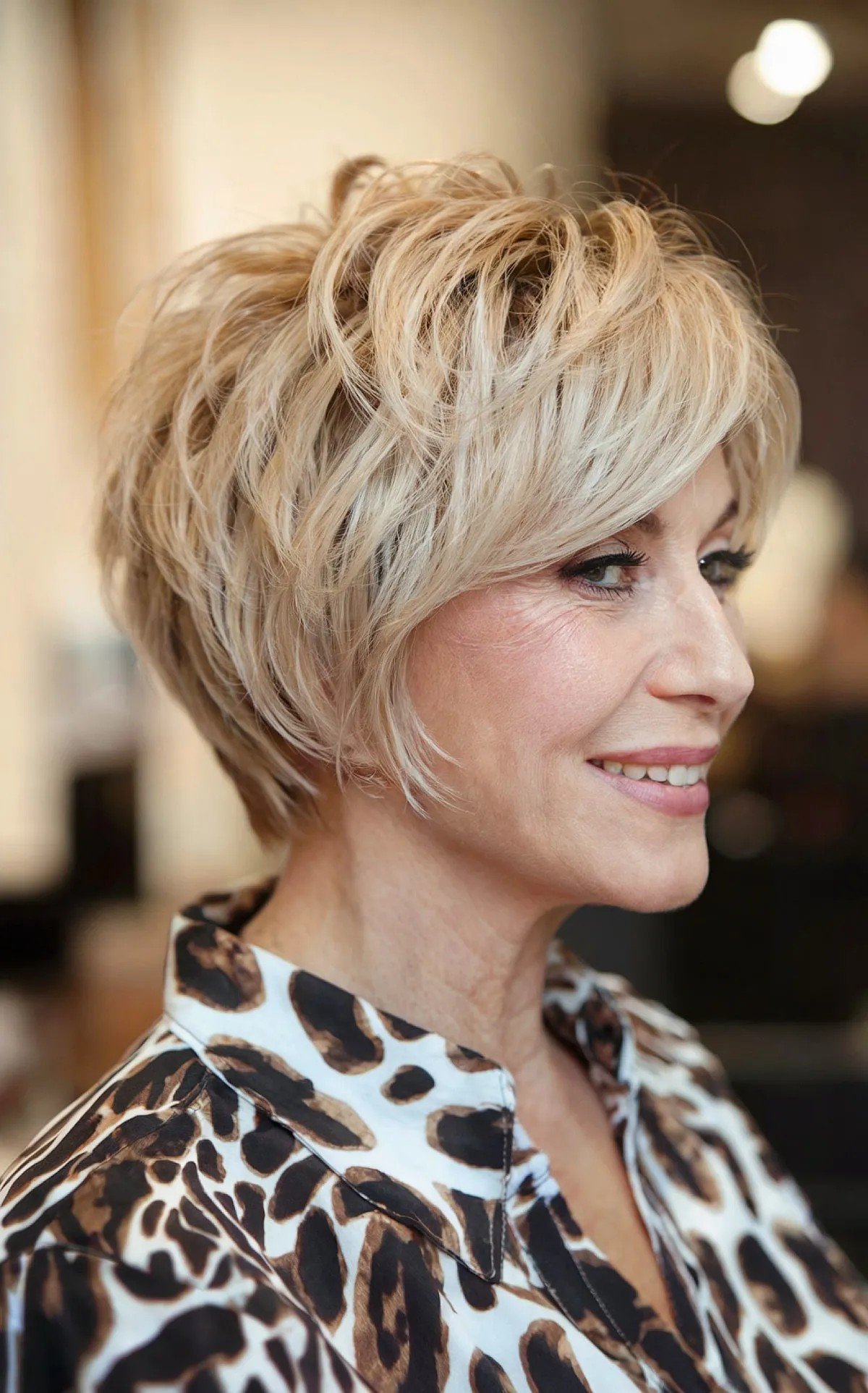 Textured Pixie Bob with Stacked Layers