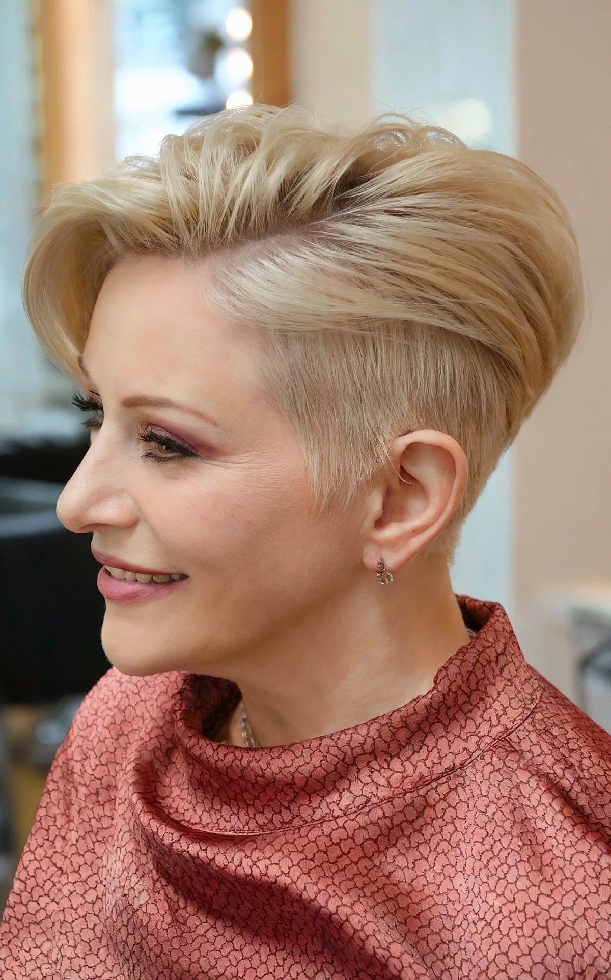 Pixie Bob with an Undercut for Mature Women