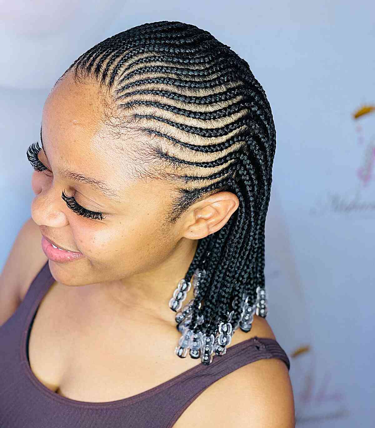 Fulani braids short