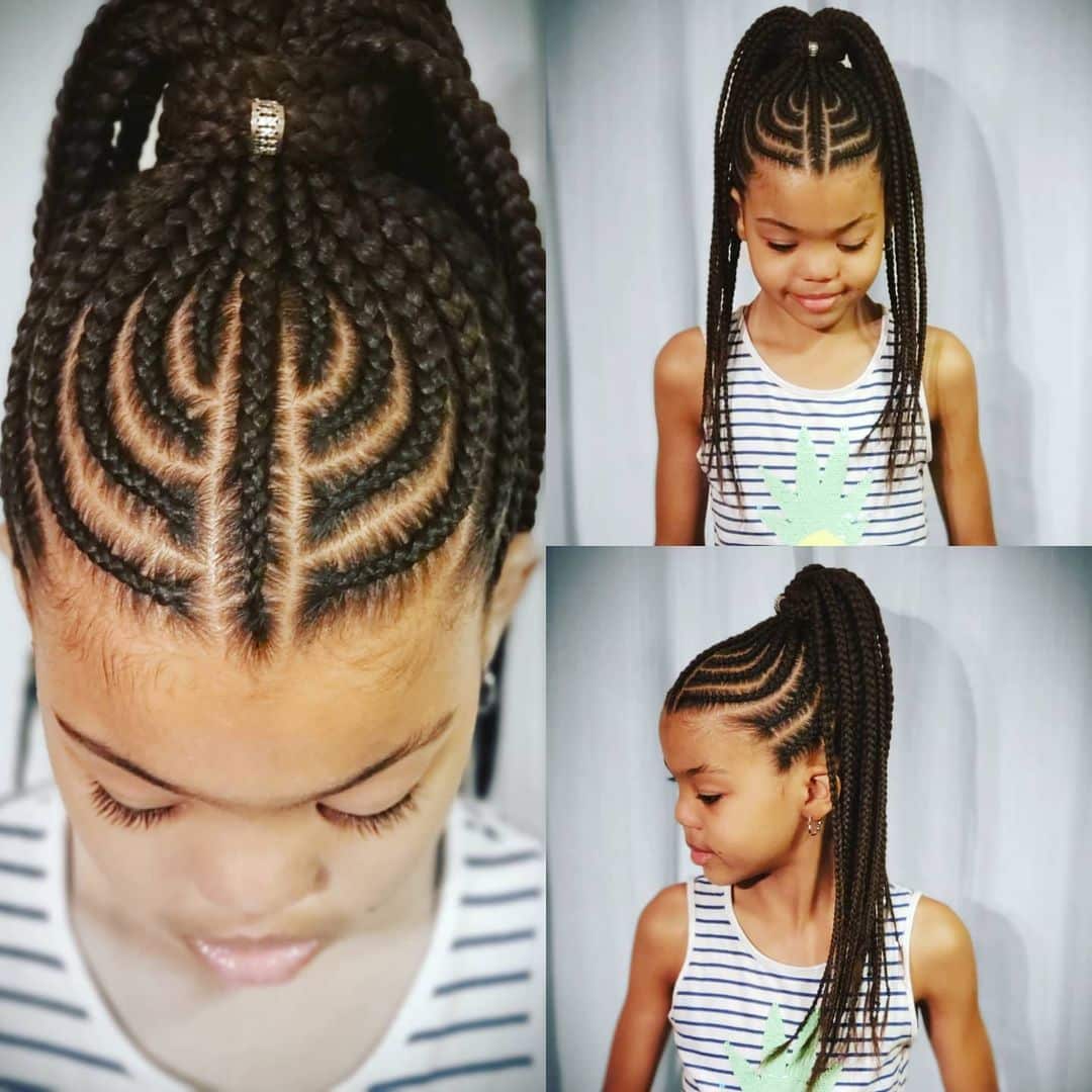 A little girl with Fulani brands