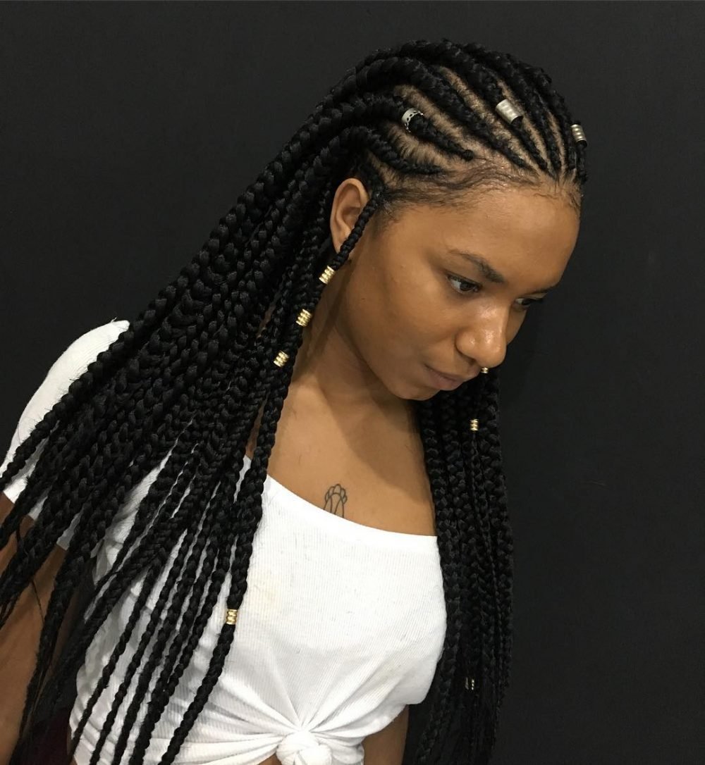 Lently lemon juice braids with beads