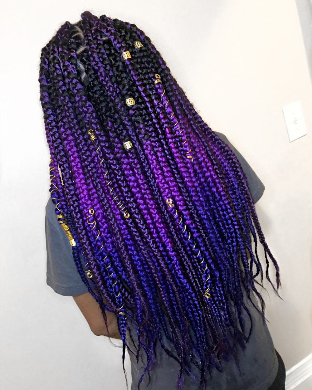 Purple lemon braids