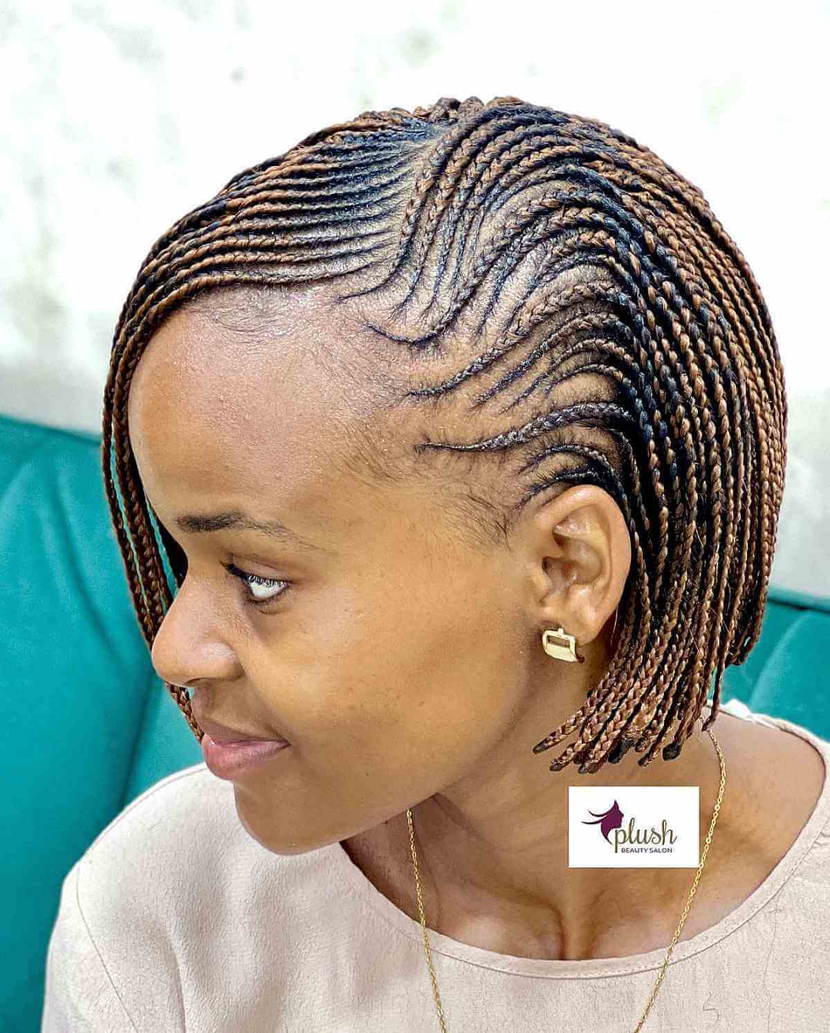 Cool Bobbed Cornrow Braids