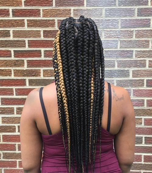 Cornrows on Long Hair