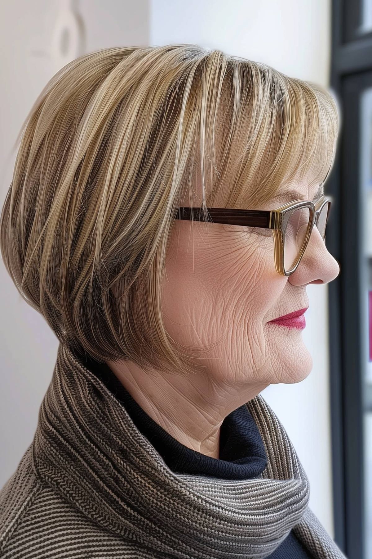 Low-Maintenance Hairstyle for ladies past 60