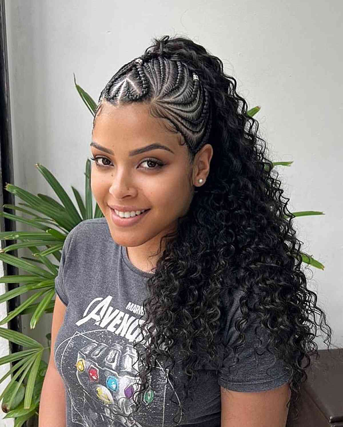 Feed-Ins with a Braided Heart Top for Black Women