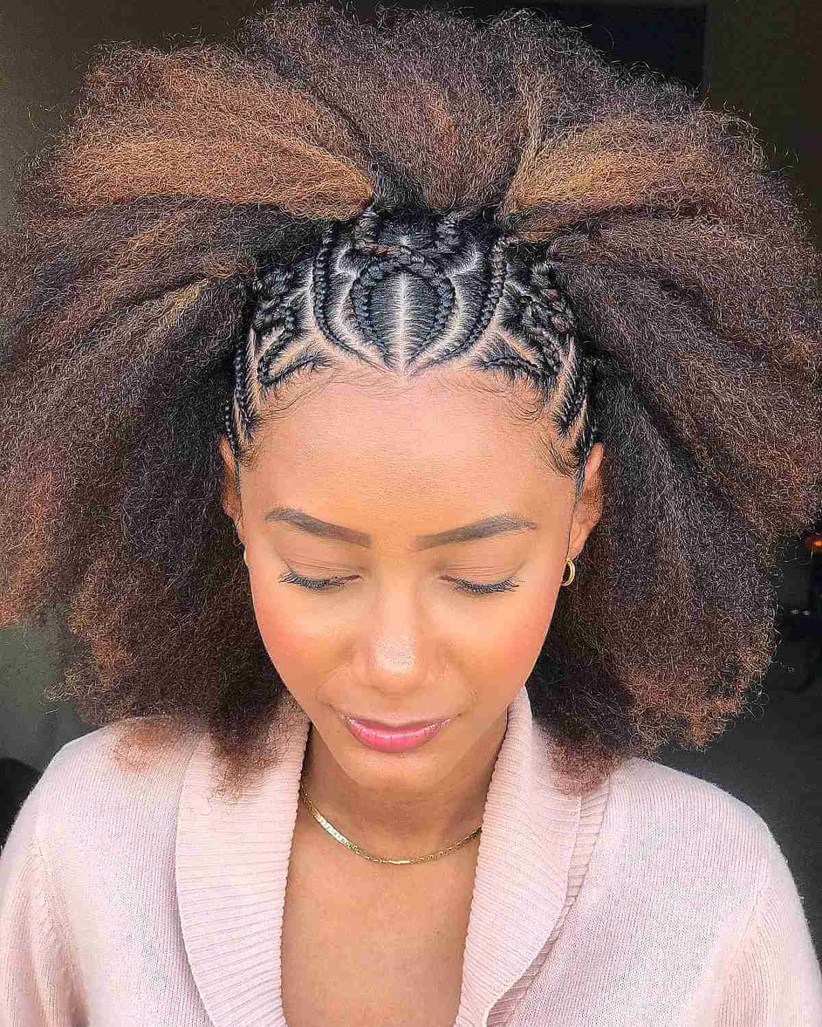Stylish Freestyle Braids For Black Ladies