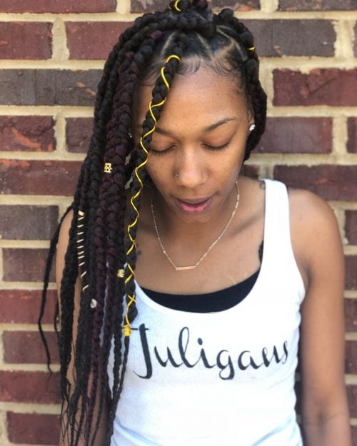 Jumbo feed-in braids